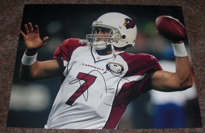 MATT LEINART SIGNED CARDINALS 11X14 PHOTO PIC PROOF
