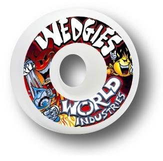 WORLD INDUSTRIES "WEDGIES" WHEELS - 52mm