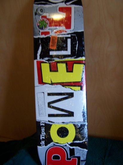POWELL "MAGAZINE LETTERS" SKATEBOARD DECK
