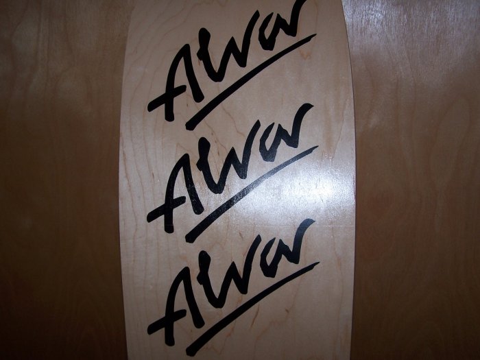 ALVA "TRI-LOGO" SKATEBOARD DECK