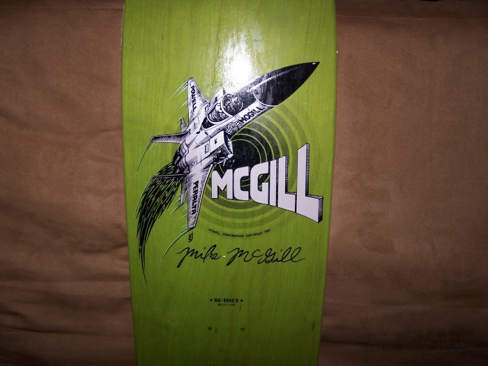 POWELL MCGILL "F-14" SKATEBOARD DECK