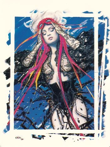 Olivia de Berardinis O Card "Cheers" Pin-up Notecard with Envelope