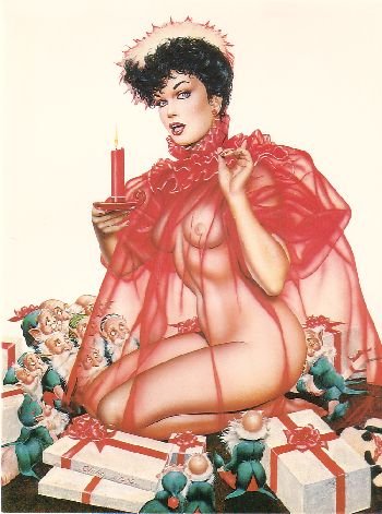 Olivia de Berardinis O Card Christmas Pin-up Notecard with Envelope