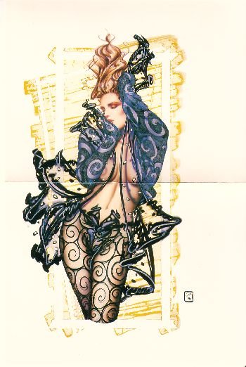 Olivia de Berardinis O Card "Breathless" Pin-up Notecard with Envelope