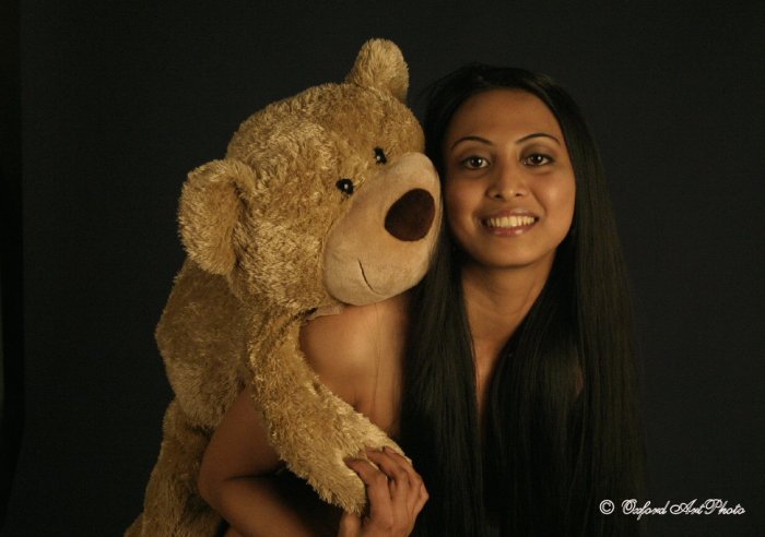 Hot Asian Babe & her teddie!