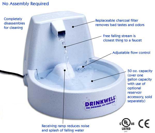 Drinkwell brand Recirculating Pet Fountain