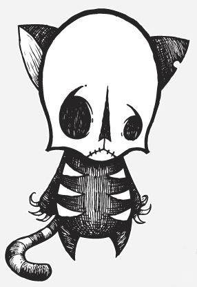 Crab Scrambly- Sad Skelly Cat Poster