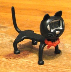Black Cat Digital Clock