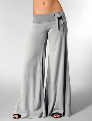 gray wide loose "YFB" pants xs