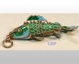 2" Champleve Enamel Articulated Fish Koi Charm
