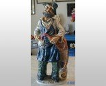 16" Wine Bottle Decanter OLD MAN Statue Italy Barware