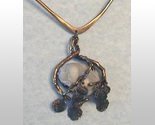 OOAK Eames Artisan Gallery Brass Fossil Necklace Copper