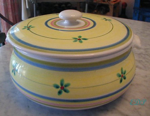 Taranto Tureen Floral Italian Italy Hand Painted
