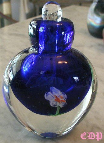 Murano Art Glass Millefiori Perfume Bottle Italy Vintage