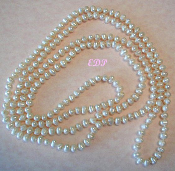62" Natural Baroque Pearls Pearl Eternity Necklace