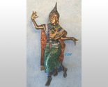 Siam Man Dancer Pin Brooch Sterling Enamel