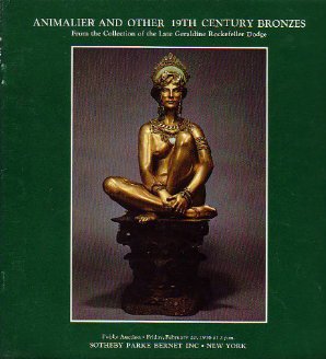 19th C Bronzes & Animalier Sotheby Auction Catalog '76