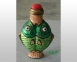 Enamel Copper Fish Snuff Bottle Pisces Fishes