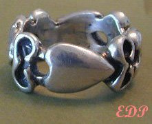 STERLING Band Ring Unisex Wedding Friendship Sz 9.25