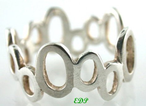 Sterling Band Ring Unisex Wedding Friendship Sz 7.50