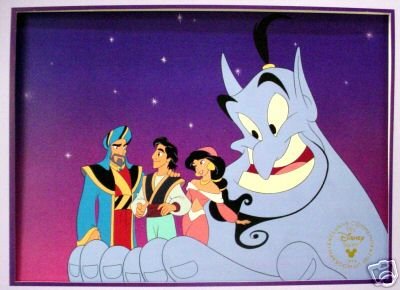 Aladdin Disney Lt. Ed. Commemorative Lithograph MINT