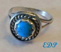 Native American Sterling and Turquoise Ring