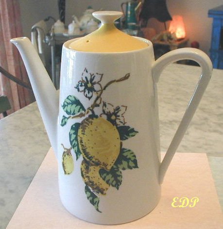 Lemon Design Ltd. Edition Coffee Chocolate Pot RETRO