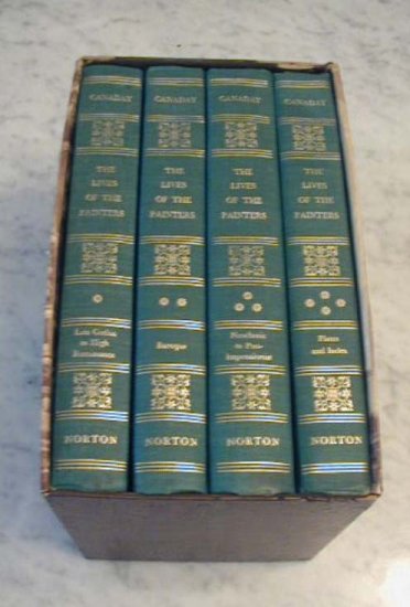 The Lives of the Painters John Canaday 4 Volume BOOKS