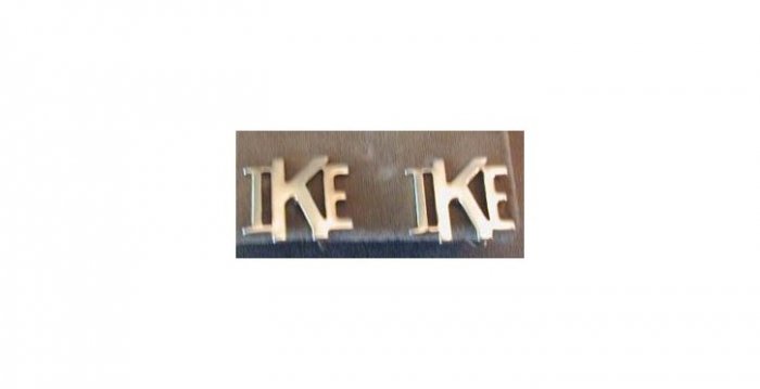 Political IKE Clip Earrings USS Eisenhower CVN 69