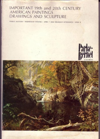 1971 Sotheby Auction Catalog Amer. Paintings Sculpture