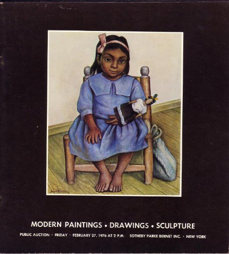 Modern Paintings Sculpture Sotheby Auction Catalog '76