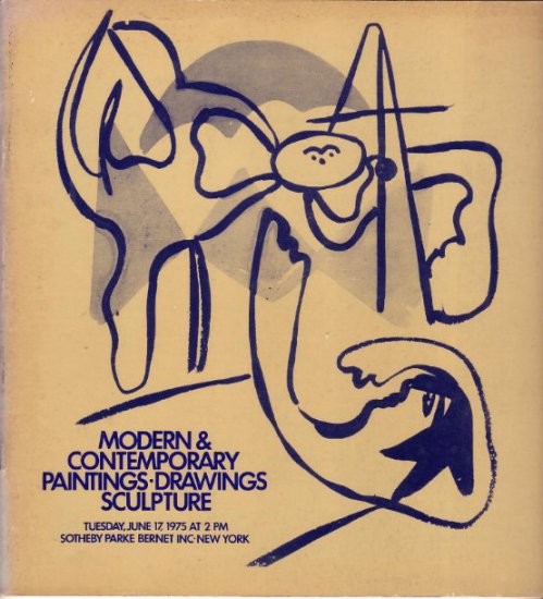 6.1975 Sotheby Auction Catalog M&C Paintings Sculpture