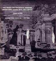 1975 Sotheby Auction Catalog French Furniture Clocks