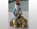 Lady Elephant Porcelain Snuff Bottle Chinese