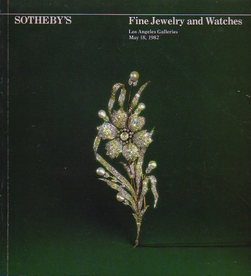 Fine Jewelry and Watches May 1982 Sotheby Auction Catalog