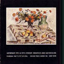 19-20C Drawings Watercolors Sotheby Auction Catalog '77