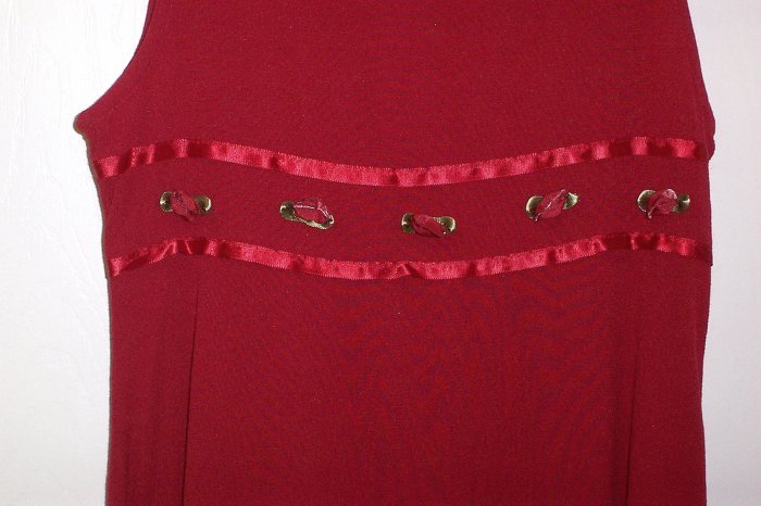 BONNIE JEAN Red Sleeveless Dress Girls Size 10
