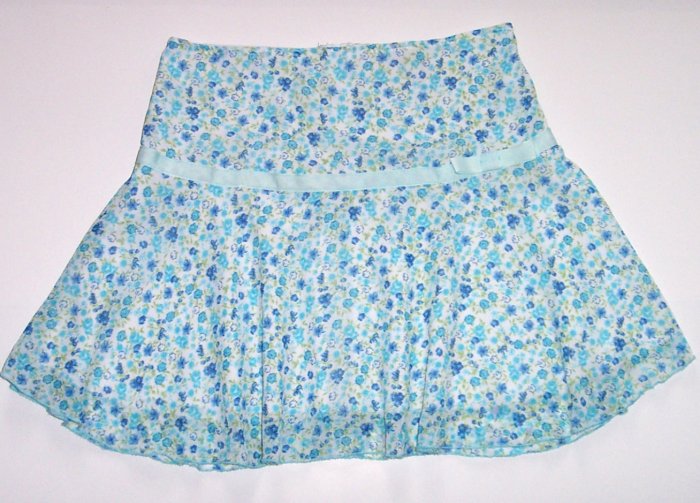 SPEECHLESS Blue Flower Short Summer Skirt Girls Lg.