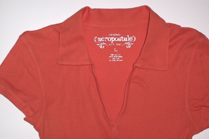 AEROPOSTALE Orange Top/Tee/Polo Jr. Girls Size M/L