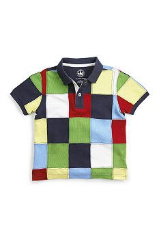 J KHAKI Short Sleeve Patchwork Polo/Top Boys 4T/4