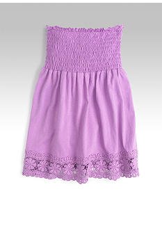 LOVE ROCKS Lilac Smocked Tube Top/Tunic Girls Small