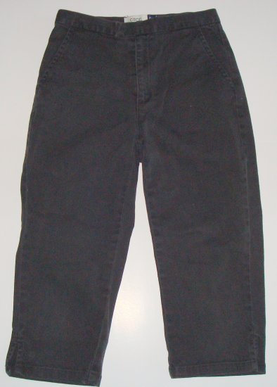 GAP KIDS Black Cotton/Spandex Stretch Capris Girls 8