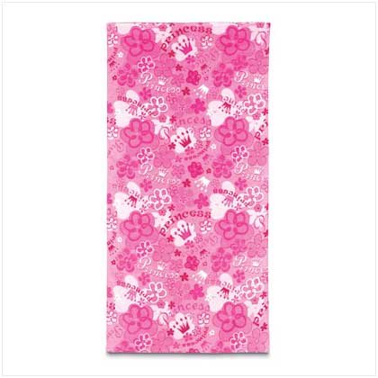 Pink Princess Beach Towel