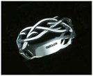Mens Crown of Thorns Silver Ring