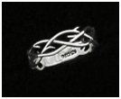 Ladies Crown of Thorns Silver Ring