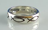 Silver Icthus Ring