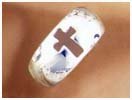 Mens Large Cut Out Cross Ring