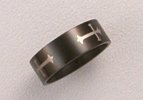 Black Mens Stainless Steel Ring