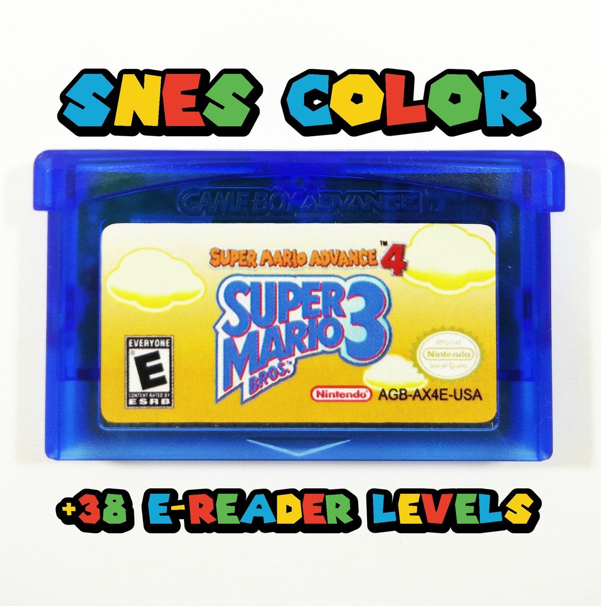 Super Mario Advance 4 Mario Bros 3 With 38 E Reader Levels Color