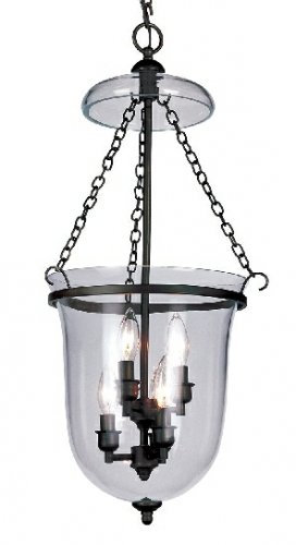 Trans Globe Oil Rubbed Bronze Pendant with Clear Glass 8706ROB